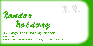 nandor moldvay business card